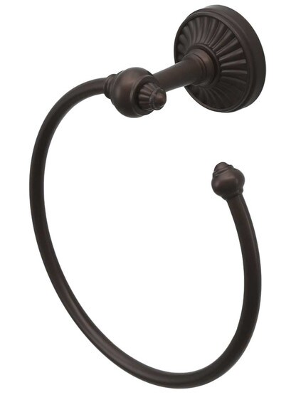 Tuscany Towel Ring in Oil-Rubbed Bronze.